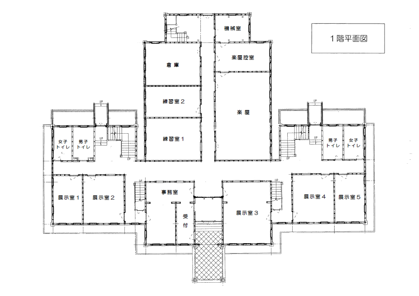 奏楽堂1階図面