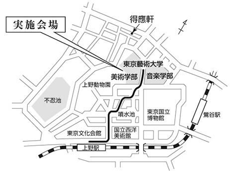 大人の美術ワークショップ -絹に描く- 会場案内