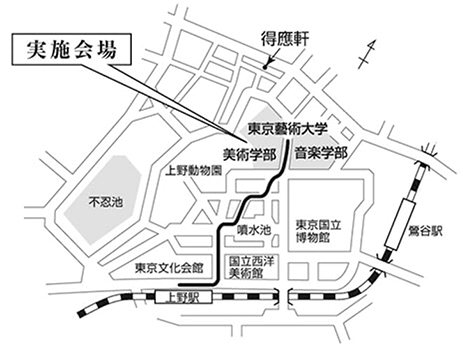 大人の美術ワークショップ -絹に描く- 会場案内