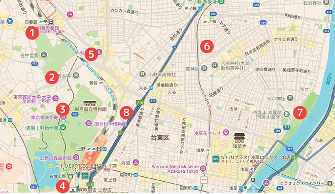 関連施設マップ